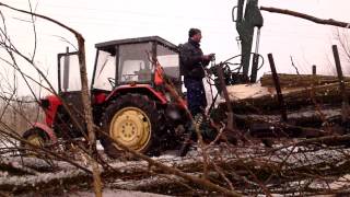 przyczepa do zwozki drewnarĂźckewagen [upl. by Raviv513]