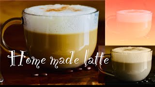 घरमै क्याफेजस्तो मीठो लाते बनाउने तरिका how to make latte at home  home made latte without machine [upl. by Conlin775]