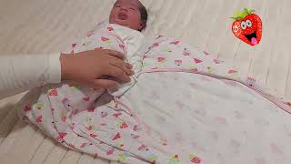 How to Swaddle a Baby  تقمييط الطفل  baby trending cute [upl. by Langley]