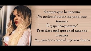 CULPABLES Letra KAROL G ft ANUEL AA [upl. by Anera]