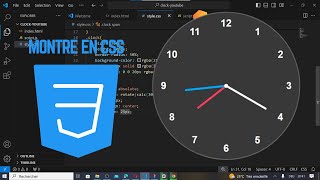 Comment créer une horloge analogique avec HTML CSS et JavaScript  dernière partie [upl. by Aicenra]