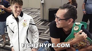 NONITO DONAIRE amp NAOYA INOUE CROSS PATHS amp REUNITE FORMER FOES AGREE TO REMATCH amp CRACK JOKES [upl. by Dimitris859]