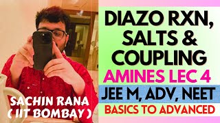 ❤️‍🔥Diazonium Salts Coupling Reaction Deamination  Amines  JEE Main Advanced NEET 2024 [upl. by Attenaz]