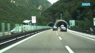 Italy  Italien Autostrada A22 Richtung Brenner [upl. by Danczyk323]