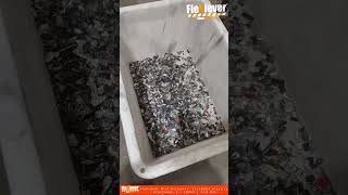 FleXiever Mini Screener Big Bag screening shredded plastics with a 10x10mm screen [upl. by Suirada]