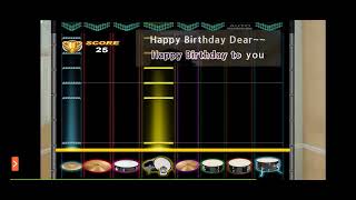 Happy Birthday To you  Traditional KaraokeMinus one With drums Score 23 [upl. by Nosmirc151]