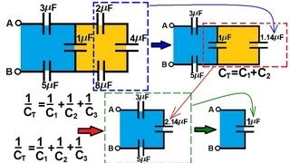 Physics 39 Capacitors 5 of 37 Capacitors in Series and Parallel 34 [upl. by Nueovas]