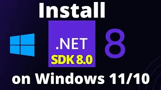 How to Install Net SDK on Windows 1011 2024  Net SDK Download [upl. by Airamanna]