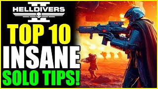 10 INSANE Solo Tips I Wish I Knew Sooner in Helldivers 2 [upl. by Atsok766]