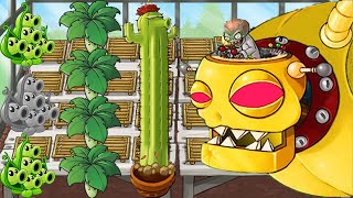 New Map Plants vs Zombies Hack  Imitater Threepeater Threepeater Cactus Vs DrZomboss [upl. by Wales]