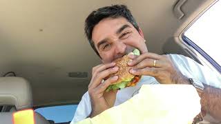 Gillman’s Drive In Ranch cheeseburger review Oakdale California [upl. by Enirhtak]