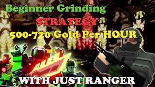 How To GRIND Gold AND EXP With JUST RANGER Beginner Goldexp Strategy  Tower Defense X [upl. by Tristis]