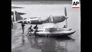 Macchi M67 and Supermarine S6 during the Schneider Trophy 1929 [upl. by Volney]