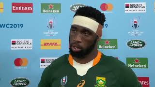 A proud Siya Kolisi discusses leading his side to the Rugby World Cup [upl. by Notna]