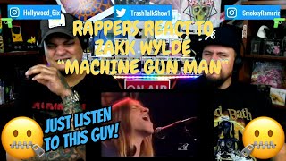 Rappers React To Zakk Wylde quotMachine Gun Manquot Live MTV Unplugged [upl. by Nednil]