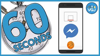 How to Unlock and cheat the Facebook Messenger Basketball Game in 60 Seconds [upl. by Hasile]