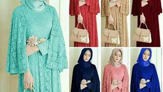 baju gamis brukat terbaru terlaris 2019trendi [upl. by Yenffit]