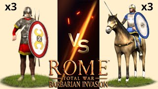 Can 3 Sarmatian Auxilia Push through 3 Comitatenses in Rome Total War Barbarian Invasion [upl. by Hanid563]