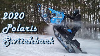 2020 Polaris Switchback Assault 850 – Snowmobile POV Review [upl. by Aleacem]