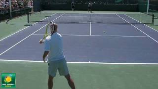 Roger Federer and Ivan Ljubicic Rallying in HD  Indian Wells Pt 11 [upl. by Ylil]