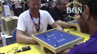 Klask RulesGameplay At Gen Con 2016 [upl. by Dabbs]