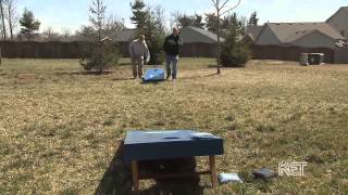 Cornhole bean bag toss game  Kentucky Life  KET [upl. by Schreibe]