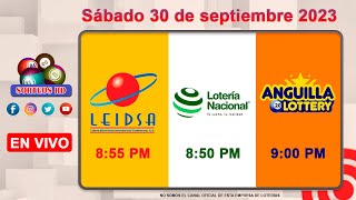 Lotería Nacional LEIDSA y Anguilla Lottery en Vivo 📺│Sábado 30 de septiembre 2023  855 PM [upl. by Zildjian]