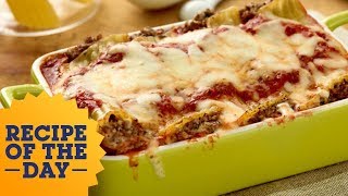 Recipe of the Day Giadas Beef and Cheese Manicotti  Everyday Italian  Food Network [upl. by Stempien924]