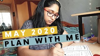 PLAN WITH ME  MAY 2020  Reflection Monthly Goals Learning List Binge Watching [upl. by Aneloaup166]