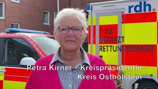 Respekt für Retter Petra Kirner Kreispräsidentin des Kreises Ostholstein [upl. by Cirdet827]