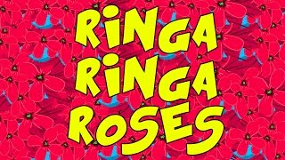 Ringa Ringa Roses Nursery Rhyme With lyrics [upl. by Roleat]