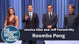 Roomba Pong with Jessica Alba and Jeff Foxworthy [upl. by Mell207]