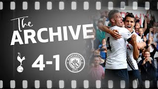 THE ARCHIVE  SPURS 41 MAN CITY  Dier Alderweireld Kane and Lamela all score in City win [upl. by Itoc]