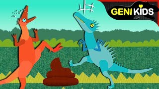 ▶Genikids Dino Movie◀ 9 DINOSAURS Predators amp Enemies Compilation  Dinosaurs Cartoon for Kids [upl. by Ynehteb]