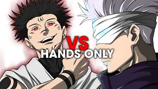 Gojo vs Sukuna BUT its Hands Only [upl. by Aierb994]