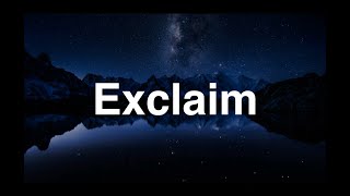 Exclaim  English Word  Meaning  Examples [upl. by Syla]