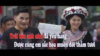 KARAOKE HOA CỦA NÚI  LA HOÀNG QUÝ  BEAT GỐC [upl. by Vowel]