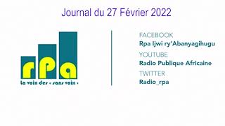 JOURNAL DU 27 Février 2022  Pénurie depuis 2 mois du carburant en province Rumonge [upl. by Kcirdec]