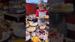 variety of pastries 🍰😋cake shortsfeed shorts viralvideo streetfood [upl. by Fulvi]