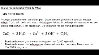 Uitleg rekenvraag week 12 4VSk [upl. by Sarson]