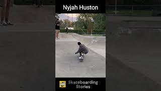 Nyjah Huston at a Local Skate Park sk8 skateboarding skateboardtrick skateboardflip [upl. by Gregory]