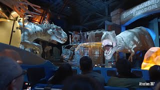 INTENSE Jurassic World Dark Ride in the World Best Dark Ride Ever Universal Studios 2024 [upl. by Ailugram]