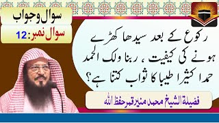 Ruku ky baad haath uthna Hamdan Kaseeran Tayiban Mubarakan Fih Ki Fazilat by Muhammad Munir Qamar [upl. by Rahr683]