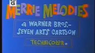 Merrie Melodies Warner Bros Seven Arts Intro 1968 [upl. by Eendys]