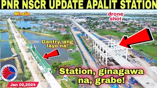 Ang laki ng progress grabe PNR NSCR UPDATE APALIT STATION Jan 022024build3xbuild build build [upl. by Tressa]