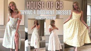 HOUSE OF CB SPRING DRESSES 24 TRY ON HAUL honest  saira tellulah lolita and carmen dress [upl. by Nnayd]