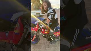 Kick start Yamaha pw50 a cambio de pistaches 😅 50cc dirtbike motovlog fun mx motocross [upl. by Netsirhk]