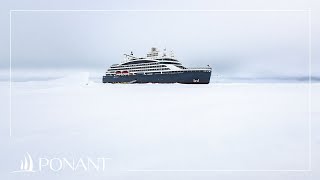 Le Commandant Charcot  Derniers essais glace en Arctique  PONANT [upl. by Yatnahc]