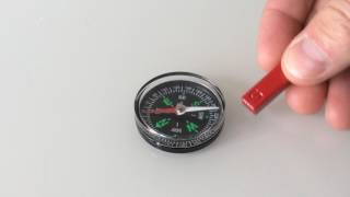 Permanent Magnet effect on a compass [upl. by Nesila]