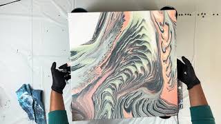 From CANVAS to CHAOS Acrylic Pouring  Wandering Straight Pour amp More [upl. by Solrac]